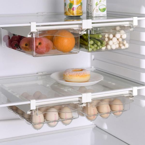 

storage bottles & jars box hanging large capacity plastic pull-out refrigerator drawers fresh spacer layer rack organizer bins
