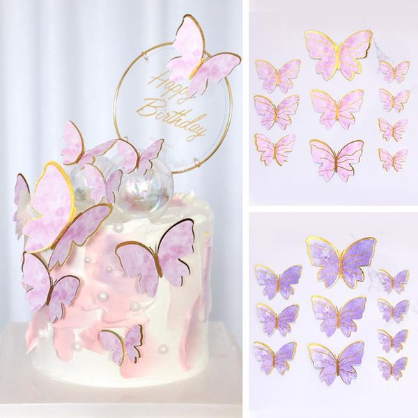 

other festive & party supplies cake decoration baking wedding dessert decor ins insert card butterfly er