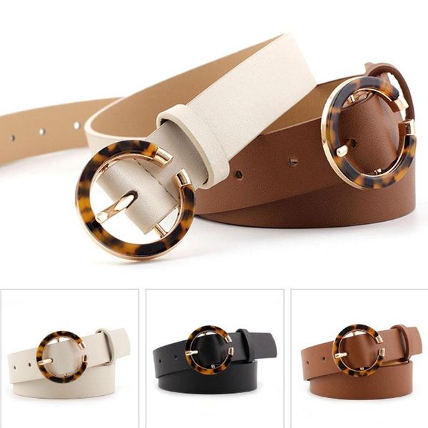 

belts leather belt waistband fashion leopard buckle jeans pin, Black;brown