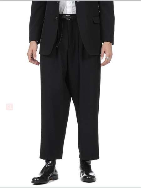 

men's pants spring and autumn casual loose large size straight black youth fashion
