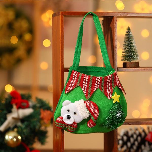 

christmas decorations gift bag tote fabric red creative hi applique candy