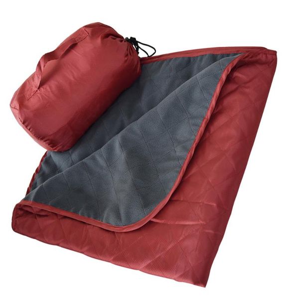 

outdoor pads comfortable warm fleece blanket waterproof picnic mat portable camping