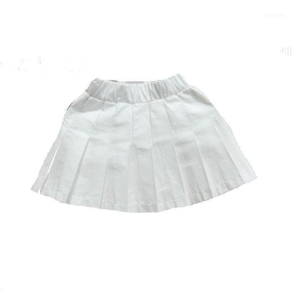 

skirts summer 2021 girls kids clothes children clothing school girl tutu cotton all-matched white saias 2-16 years1, Blue