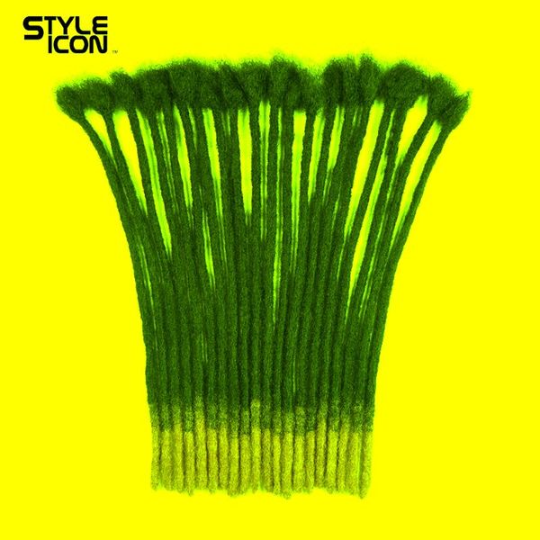 

t1b/27 human hair braiding dreadlocks extensions 0.6cm remy crochets bulks, Black