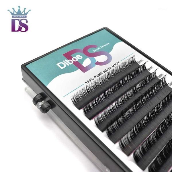 

dibos 12 rows/case,8~14mm mix in one tray maquiagem cilios mink,natural mink,individual eyelash extension1