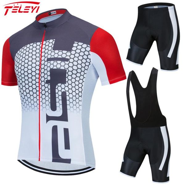 

racing sets teleyi cycling clothing set mtb bicycle clothes maillot ropa ciclista bike sportswear jerseys, Black;blue