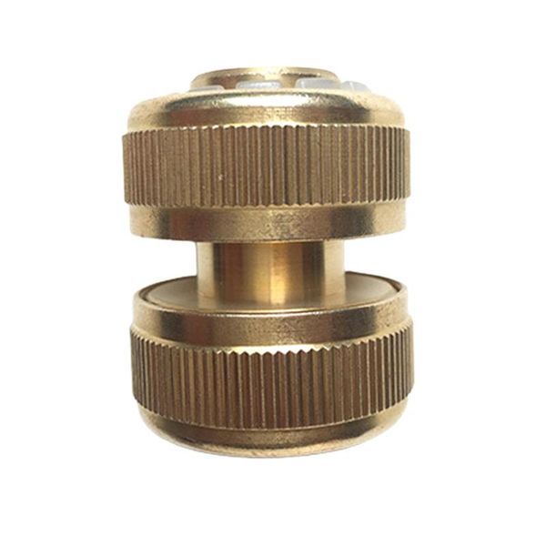 

garden brass quick connector 3/4 inch water pipe adapter irrigation hose fitting tube joint watering system tool equipments