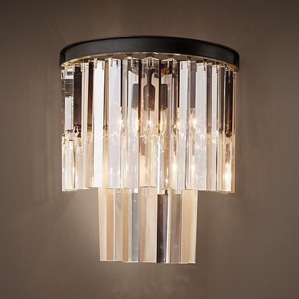

wall lamp retro american loft industrial crystal lamps vintage bedside lights for stairs balcony sconce