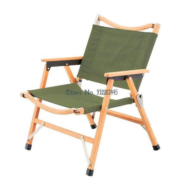 

camp furniture outdoor solid wood kermit chair portable military folding back director camping picnic lounge
