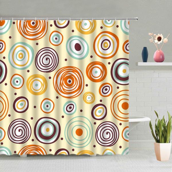 

shower curtains color geometric curtain simple abstract art pattern bathroom bathtub decoration screen waterproof fabric hanging