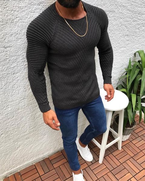

men's sweaters 2021 men clothing mens o-neck sweater knitted fashion casual pullover plus size s-3xl, White;black