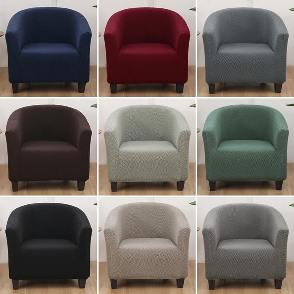 

chair covers 1pc sofa diagonal jacquard material solid color leisure stretch bathtub coffee cover multicolor dropship