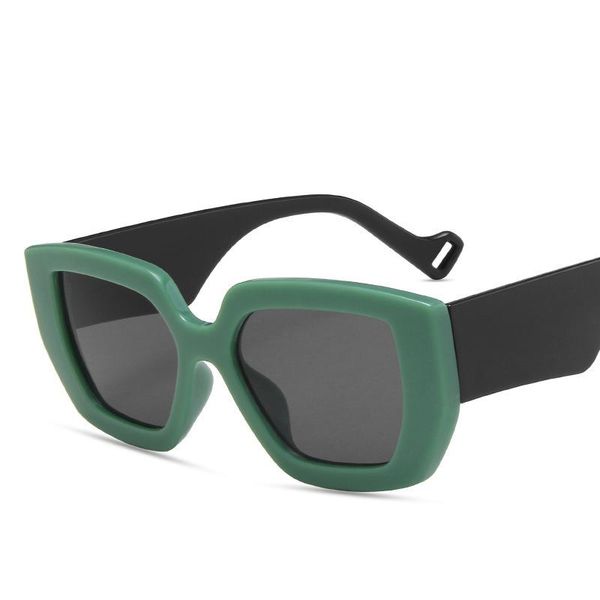 

oversized square sunglasses vintage women brand designer luxury retro black frame sun glasses female uv400 shades, White;black