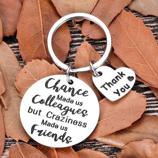 

keychains coworker employee appreciation gifts funny keychain leaving retirement boss day office for colleagues leader, Silver