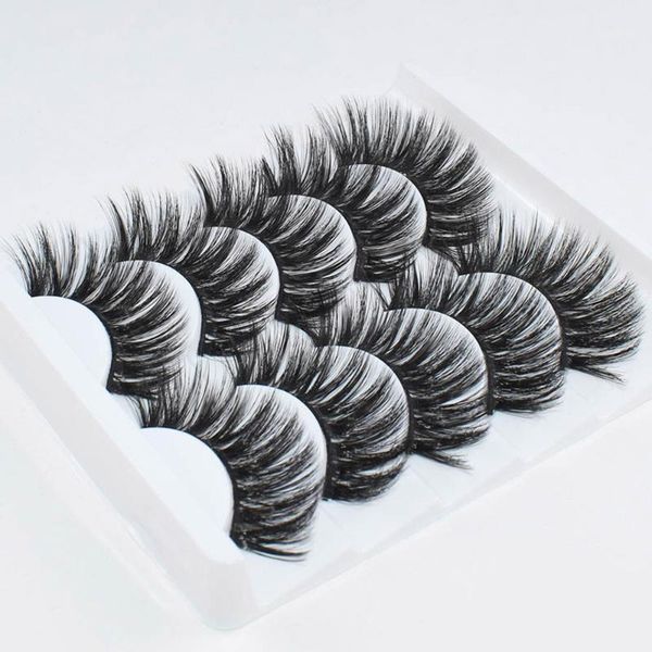 

5pairs 3d mink lashes natural false eyelashes long eye beauty eyelash extension faux thick fake eyelash1