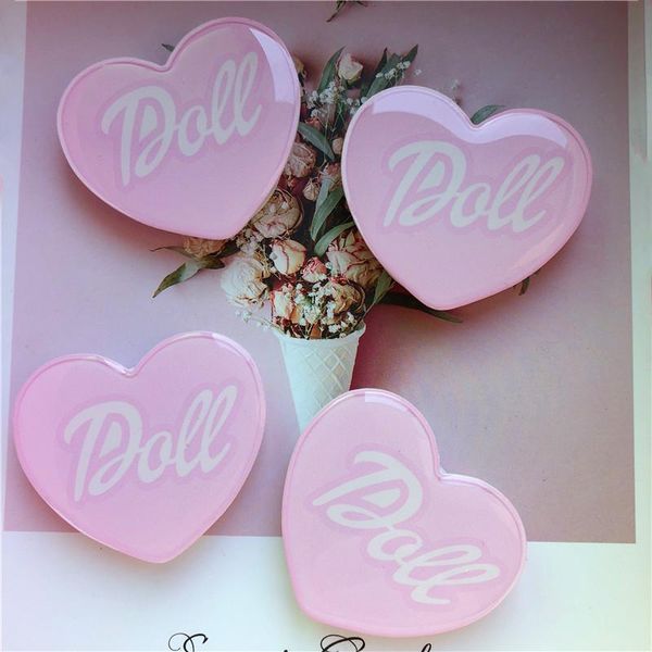 

custom patterm letter heart shape phone grip epoxy popping stand cell mounts & holders