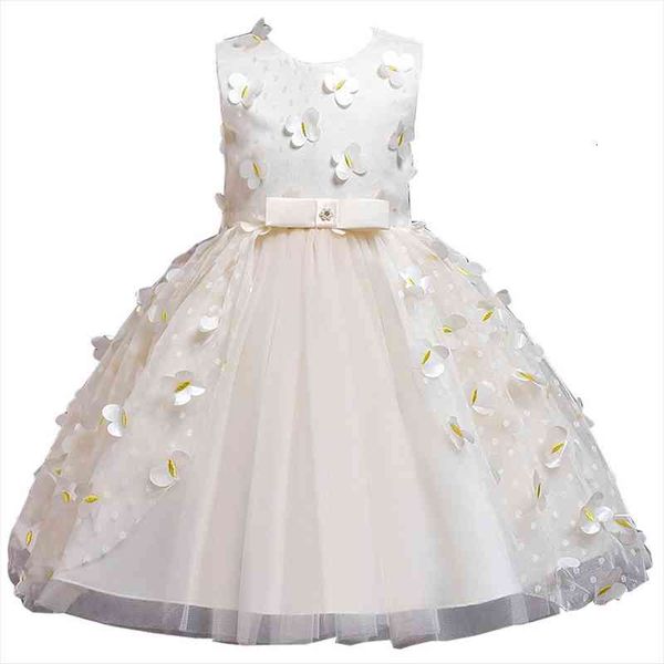 

summer flower girls wedding girl dress children evening party lace princess ball gown clothing 1 to 5 age, Red;yellow