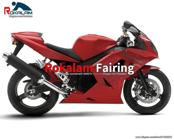 

for triumph daytona 600 650 03 04 05 customize fairings parts daytona 650 daytona 600 2003 2004 2005 red body covers parts