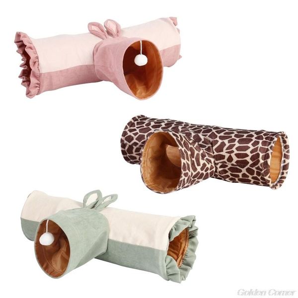 

rats hamsters t shape 3 way tunnel cat puppy playing tube kitten collapsible cave exercise bed n18 20 drop small animal supplies
