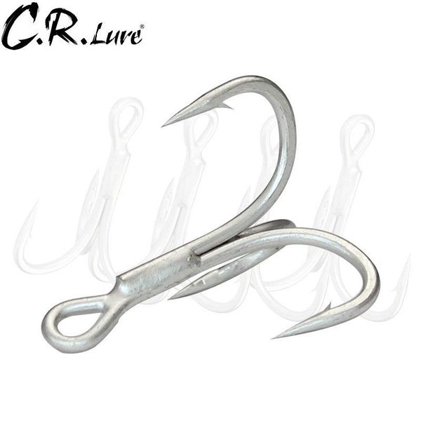 

sharp quadruple reinforced treble fishing hooks triple anchor hook 4x times strong lure three fork claw