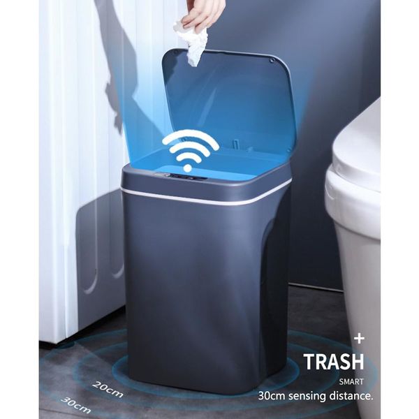 

waste bins automatic induction trash can,usb charging can bin sensor for dust,household bathroom smart