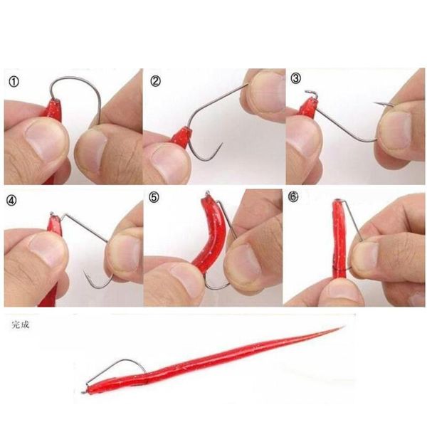 

fishing hooks 20pcs barbed crank sharp pesca for soft bait tackle