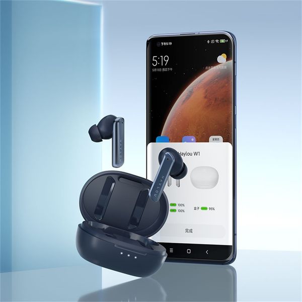 Haylou W1 Kulaklıklar QCC 3040 Bluetooth 5.2 Apt-X/AAC Hareketli Demir + Hareketli Ses Kablosuz Kulaklık Yüksek