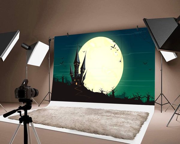 

party decoration magic moon printed backdrop po background pography festival decorations happy halloween backdrops pos