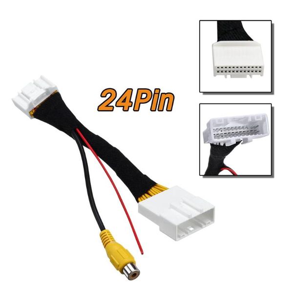 

car rear view cameras& parking sensors original video input rca adapter wire for dacia duster sandero stepway clio 3 fluence lutecia