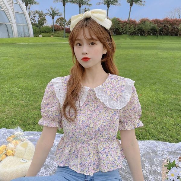 

women's blouses & shirts fashion casual summer elegant short sleeve slim single-breasted shirt 2021 arrival ladies, White