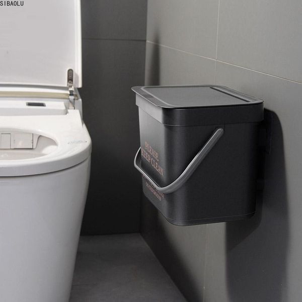 

waste bins bathroom wall mounted trash can kitchen bin living room dustbin toilet bedroom garbage bucket nordic style