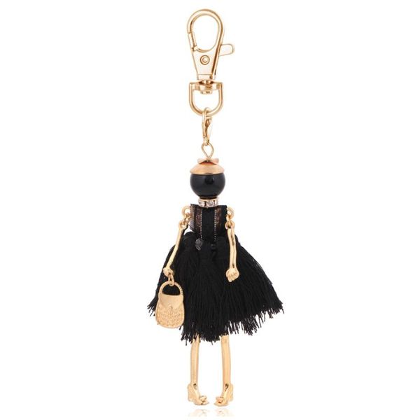

keychains tassel keychain fashion key chain for women charm car pendant female cute girl jewelry lovely lady bag accessory arrival, Silver