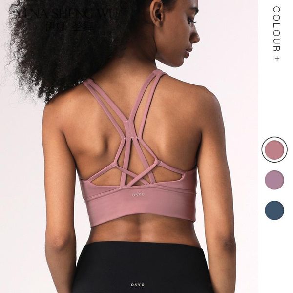 

sports bra padded high impact support quality women gym tank push up yoga underwear fitness workout vest sportswear outfit