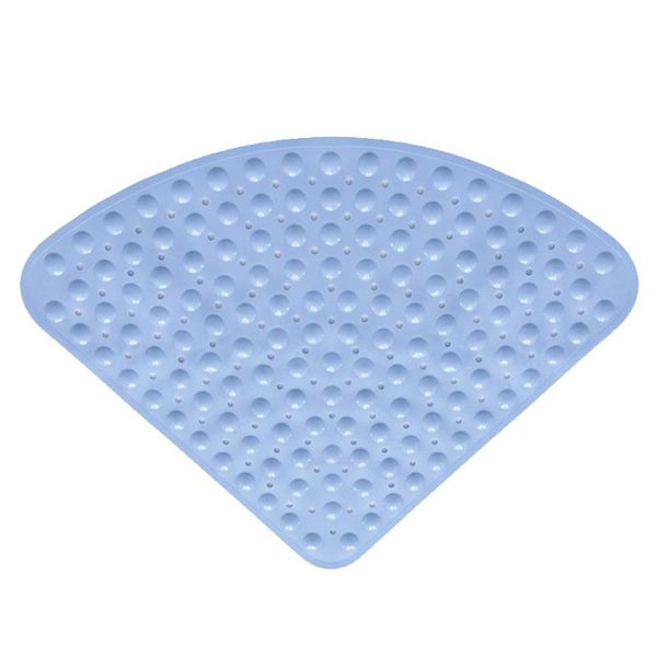 

bath mats 54x54 cm pebbles surface cushion corner suction cup shower mat toilet anti-slip bathroom els sector shape home pvc easy clean
