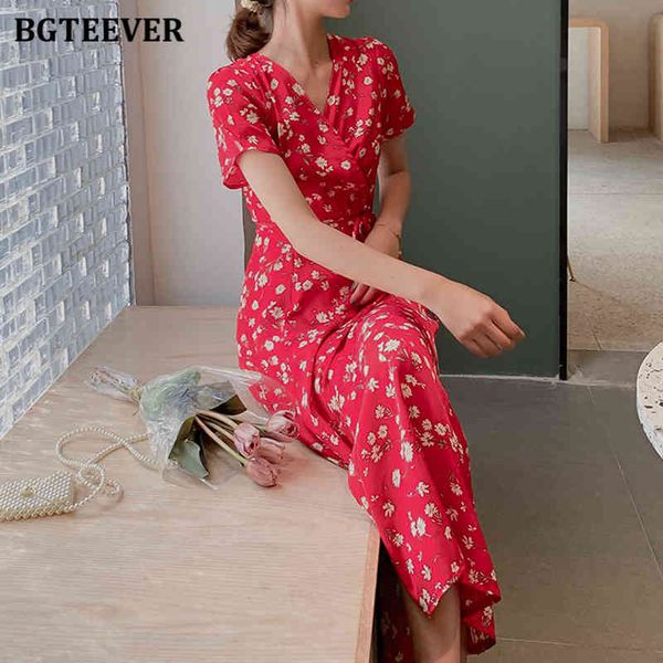 

dresses elegant short sleeve floral print women summer v-neck lace-up mid-length female a-line dress vestidos femme 89z3, Black;gray