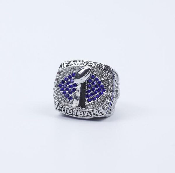

fans'collection 2021 fantasy football wolrd champions team championship ring sport souvenir fan promotion gift wholesale, Golden;silver