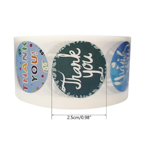

gift wrap 500pcs 8 styles thank you stickers round seal label for small shop wedding n58a