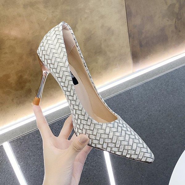 

dress shoes high heeled pointed shallow mouth cover feet korean thin professional women's shoes988, Black
