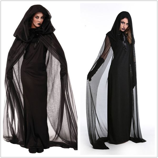 

halloween costume vampire bride uniform witch angel party game ds, Black;red