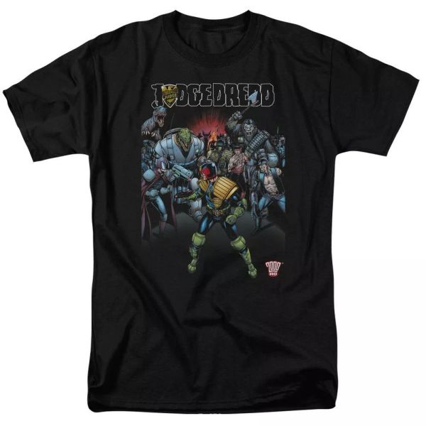 

judge dredd behind you t-shirt sizes s-3x new, White;black