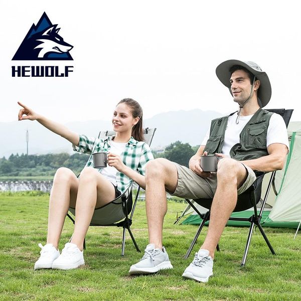 

camp furniture hewolf arrival portable camping chair foldable outdoor lightweight for fishing beach picnic silla plegable