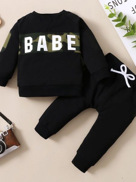 

clothing sets print longeve +pants casual tracksuits autumn born baby boys girls clothes solid plaid sun, White
