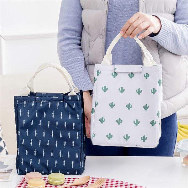 

cartoon lunch bag thermal insulated bags for kids women storage boxes carry tote picnic case travel outdoor dinnerware sets