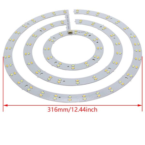 OTHMRO 1 PCS 5730 SMD LED Painel Círculo Lâmpada De Alumínio Placa de Teto 36W 220 V D / 316mm Pure White 6500K Módulos Quentes 3000K