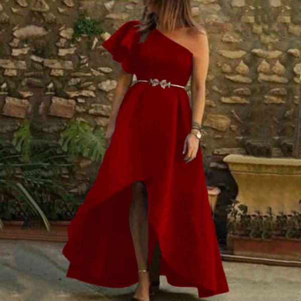 

dresses spring elegant off shoulder irregular women vintage skew collar solid party es female fashion casual vestidos p31i d40y, Black;gray