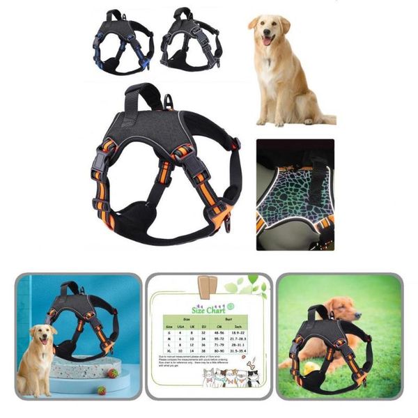 

dog collars & leashes wearable pet harness comfortable sweat-absorbent soft safety