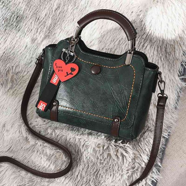 

women's bag 2021 spring and summer tianchao large capacity hand-held with korean one shoulder button, Black;red