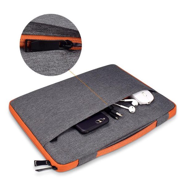 

briefcases 14inch lapbag waterproof protective case solid color casual travel bags computer notebook handbag briefcase