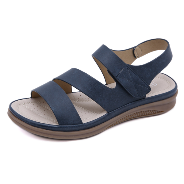

women's sandals 2021 casual pu lightweight large size retro wedge comfortable slippers footwear36-42, Black