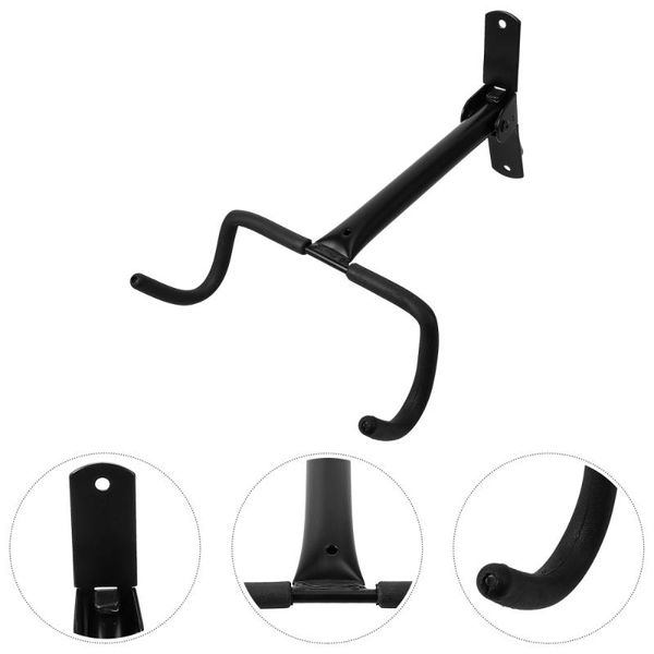 

car & truck racks 1pc bike wall mounted hook folding display rack storage (black)